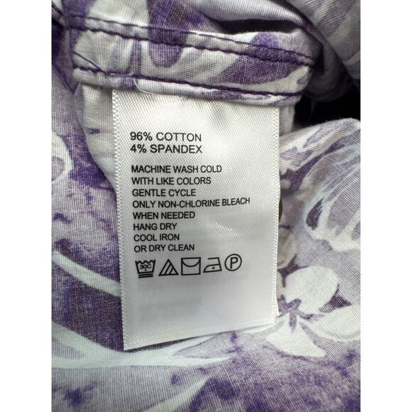 Tommy Bahama‎ Men's Aqua Lush S/S Button-Up Shirt Deep Grape Size Large - Picture 6 of 6